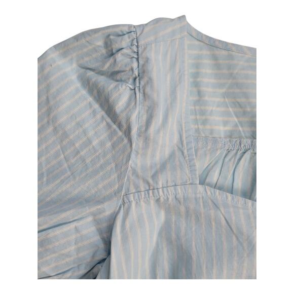 Levi's The Everyday Blouse Standard Fit Stripe Short Sleeve Women's Medium NWT - Picture 7 of 11